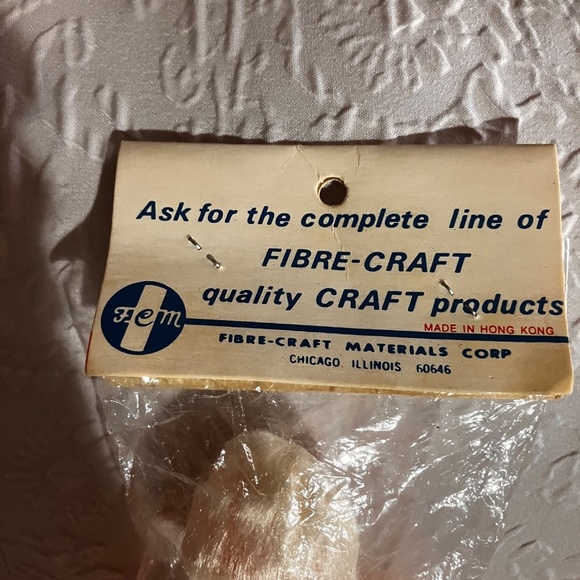 NWT - Vintage Fibre-Craft Moving Blue Eyes Flat Heel Doll 7.5" Blonde W/Stand - Picture 5 of 13